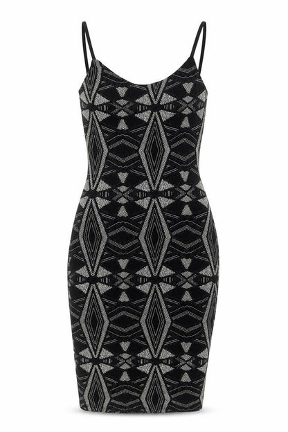 New Look Womens Black Nylon Bodycon Size 6 Scoop Neck