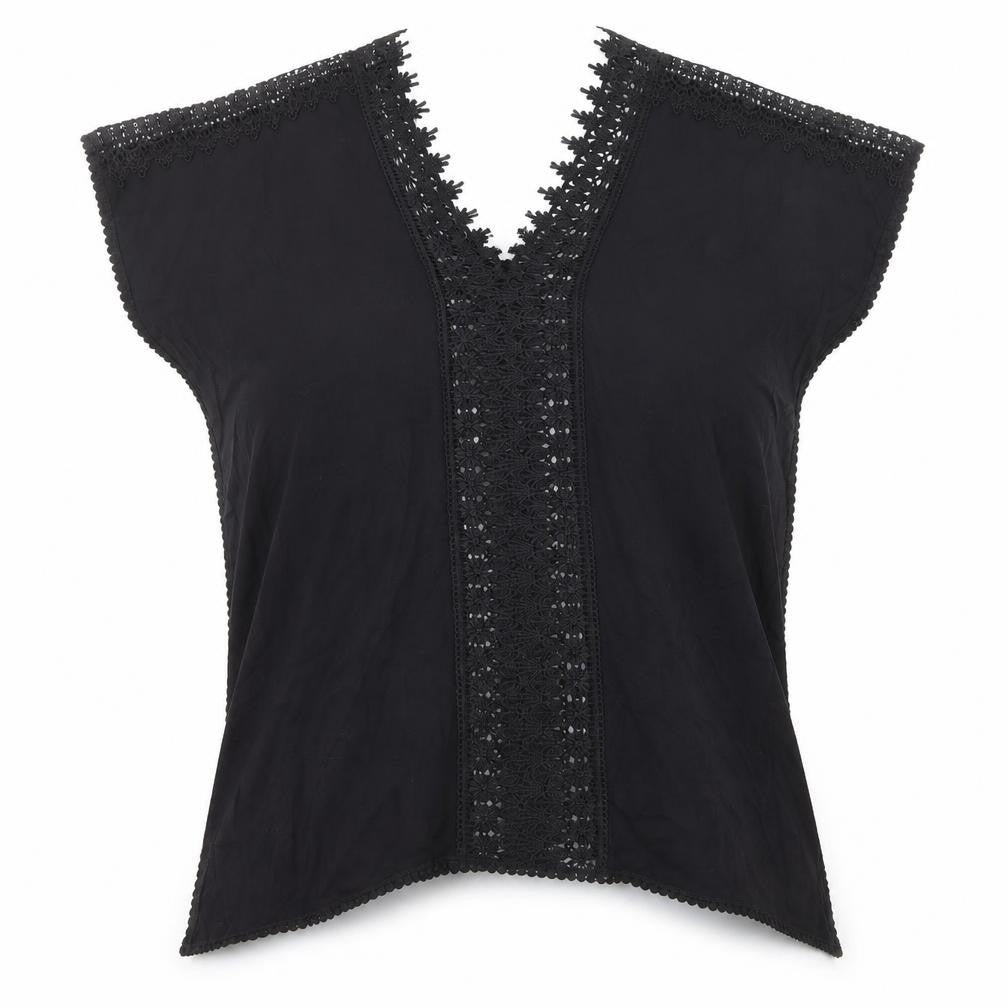 Womens UK Size S New Look Black Basic Blouse