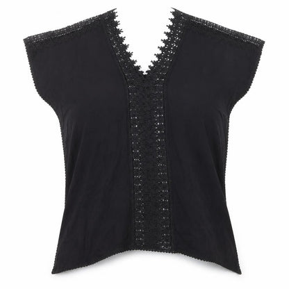 Womens UK Size S New Look Black Basic Blouse