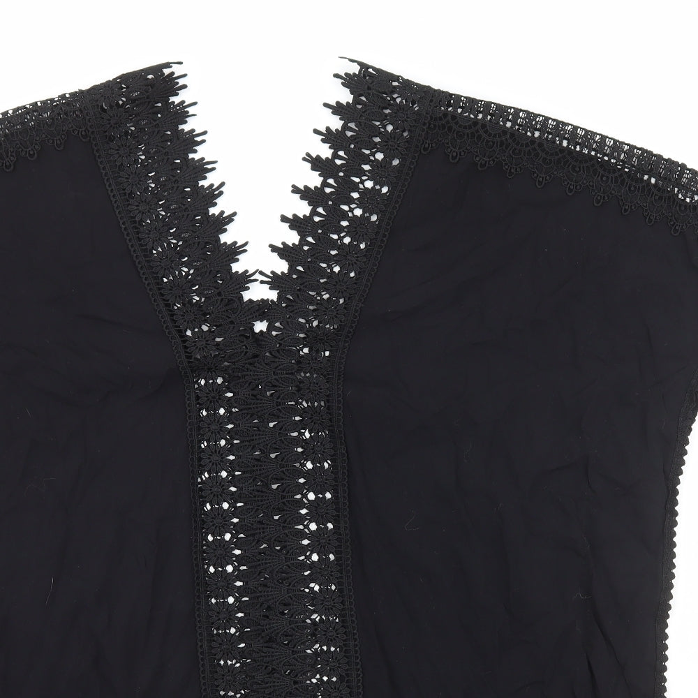 Womens UK Size S New Look Black Basic Blouse