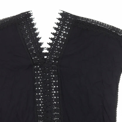Womens UK Size S New Look Black Basic Blouse