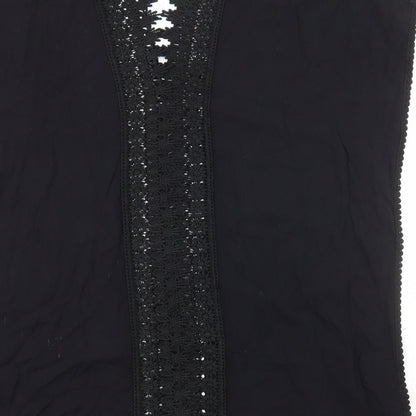Womens UK Size S New Look Black Basic Blouse