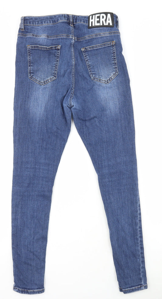 Hera Womens Blue Cotton Straight Jeans Size 30 in L28 in Regular