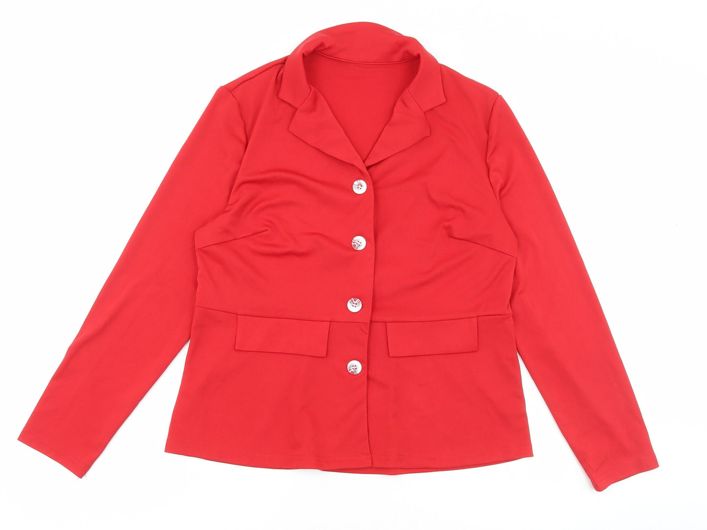 Womens UK Size L Preworn Red Jacket