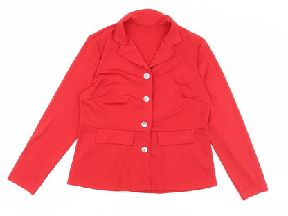 Womens UK Size L Preworn Red Jacket