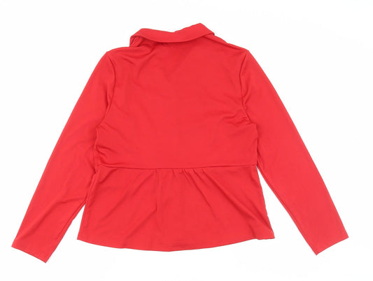 Womens UK Size L Preworn Red Jacket