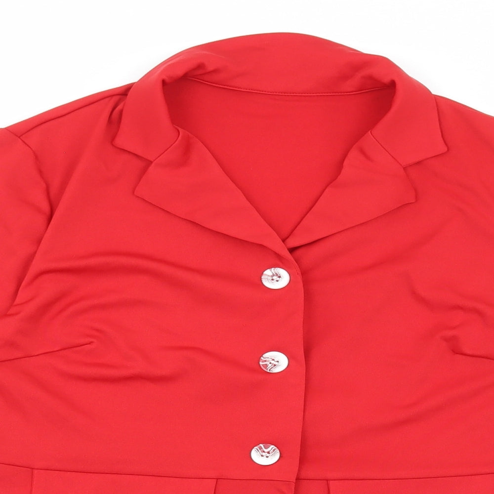 Womens UK Size L Preworn Red Jacket