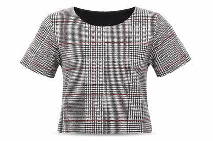 Womens UK Size 6 Topshop Multicoloured Cropped T-Shirt