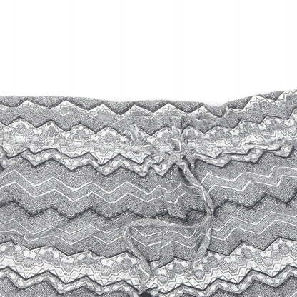 Atmosphere Womens Black Geometric Cotton Culotte Shorts Size 12 L5 in Regular