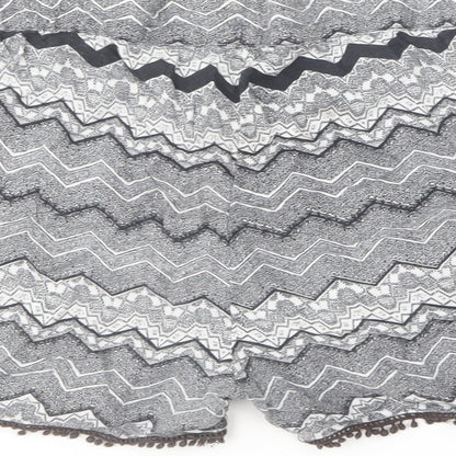 Atmosphere Womens Black Geometric Cotton Culotte Shorts Size 12 L5 in Regular