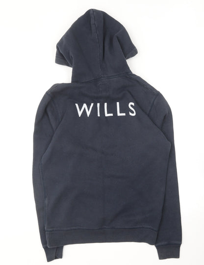 Womens UK Size XS Jack Wills Blue Pullover Hoodie