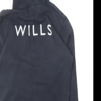 Womens UK Size XS Jack Wills Blue Pullover Hoodie
