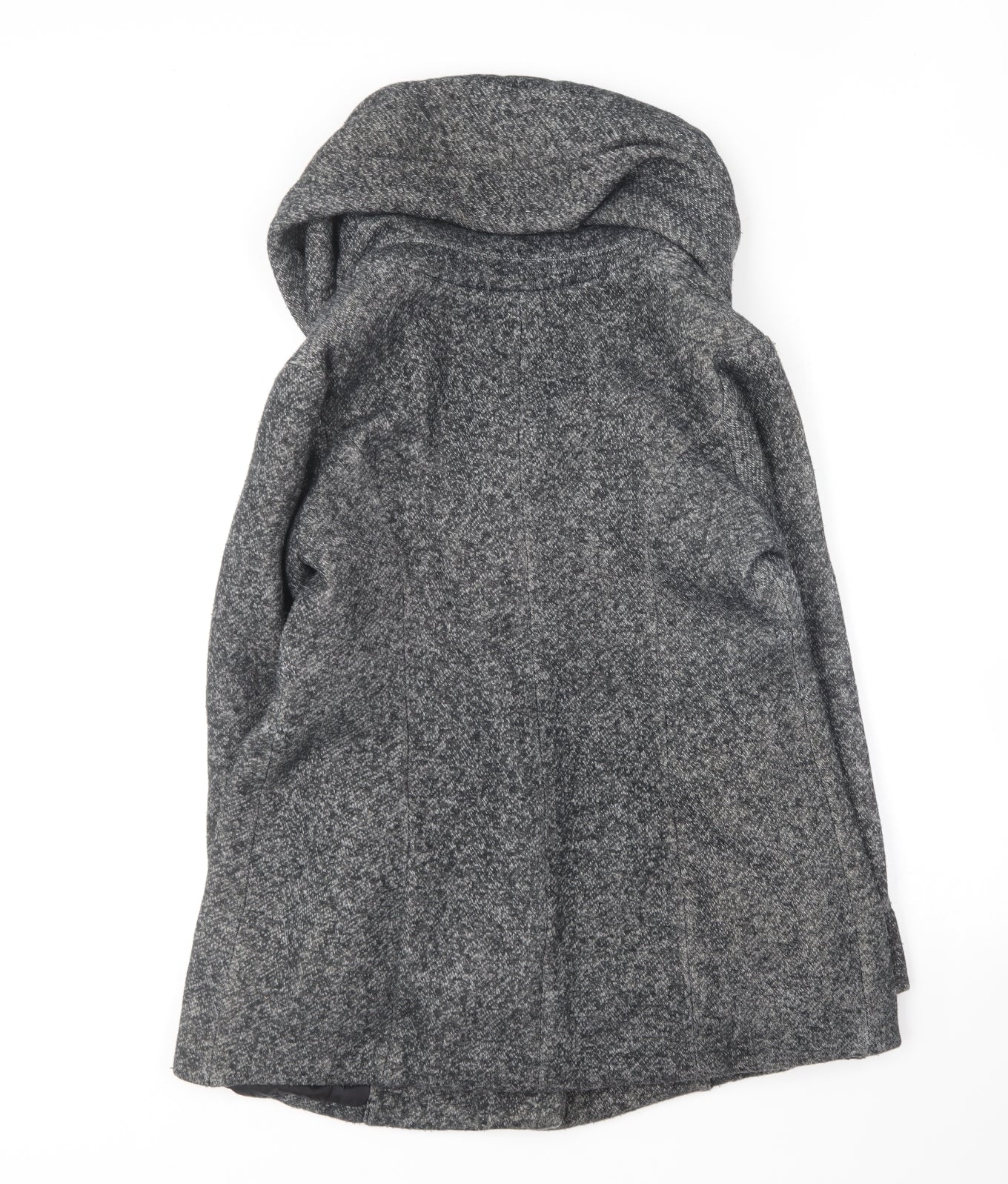 Womens UK Size 10 New Look Grey Overcoat