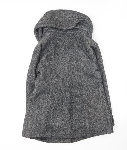 Womens UK Size 10 New Look Grey Overcoat