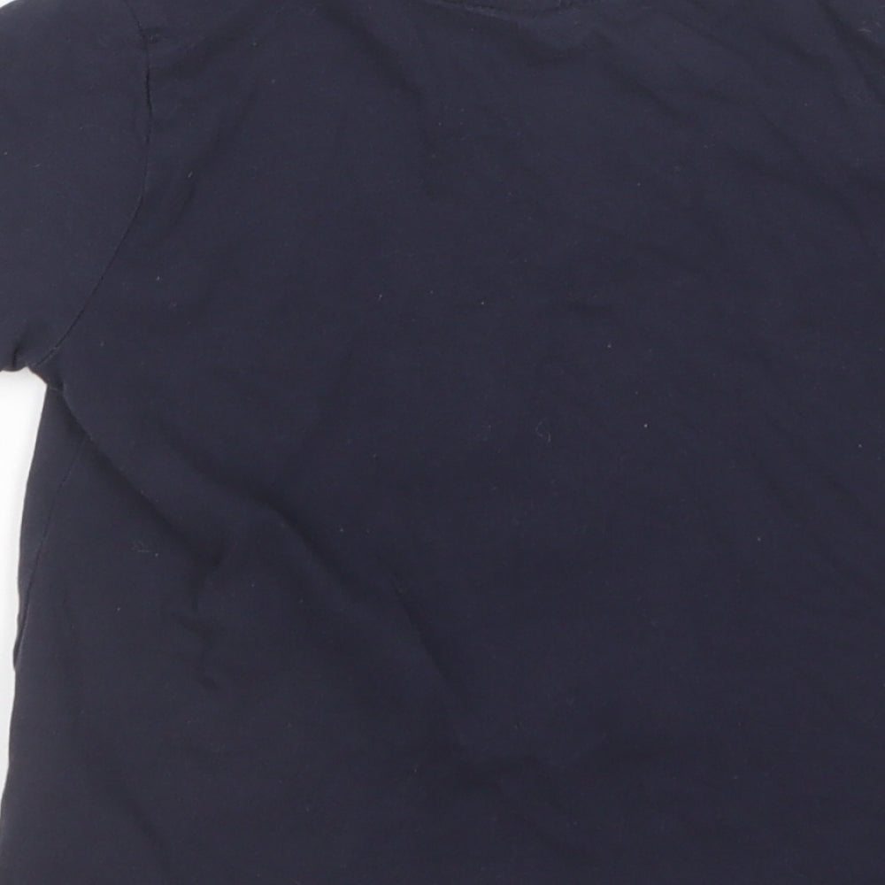 Primark Boys Blue Cotton Basic T-Shirt Size 3-4 Years Round Neck - Game Over