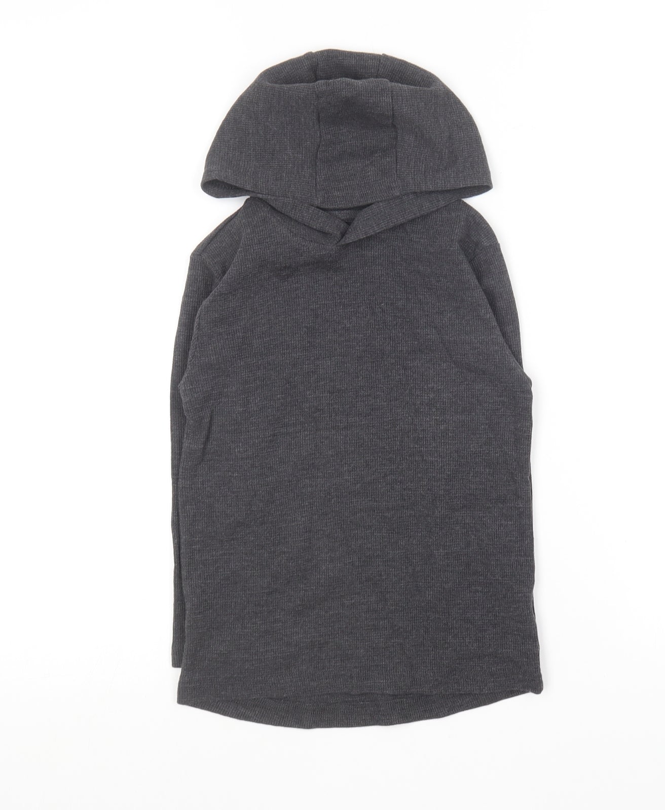 Primark Boys Grey Cotton Pullover Hoodie Size 5-6 Years
