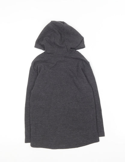 Primark Boys Grey Cotton Pullover Hoodie Size 5-6 Years