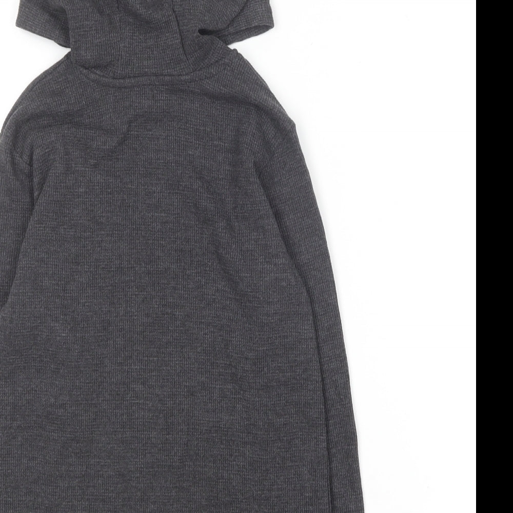 Primark Boys Grey Cotton Pullover Hoodie Size 5-6 Years