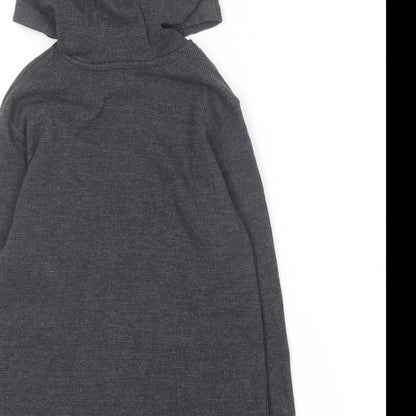 Primark Boys Grey Cotton Pullover Hoodie Size 5-6 Years