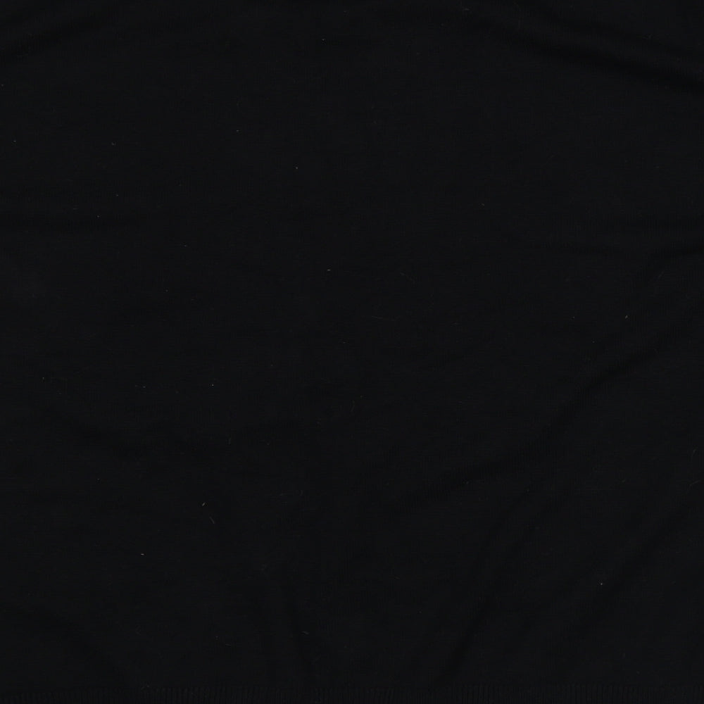 Anthology Womens Black Round Neck Viscose Pullover Jumper Size L