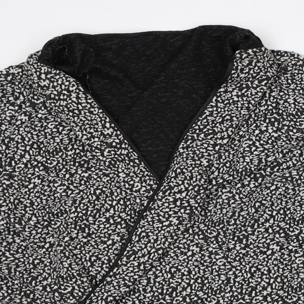 Womens UK Size L Preworn Black Cardigan Jumper