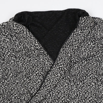Womens UK Size L Preworn Black Cardigan Jumper