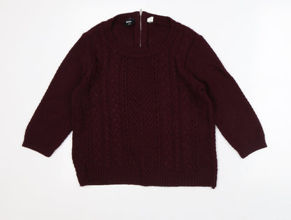 Womens UK Size S BDG Purple Pullover Jumper