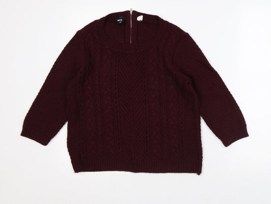 Womens UK Size S BDG Purple Pullover Jumper