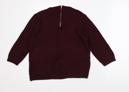 Womens UK Size S BDG Purple Pullover Jumper