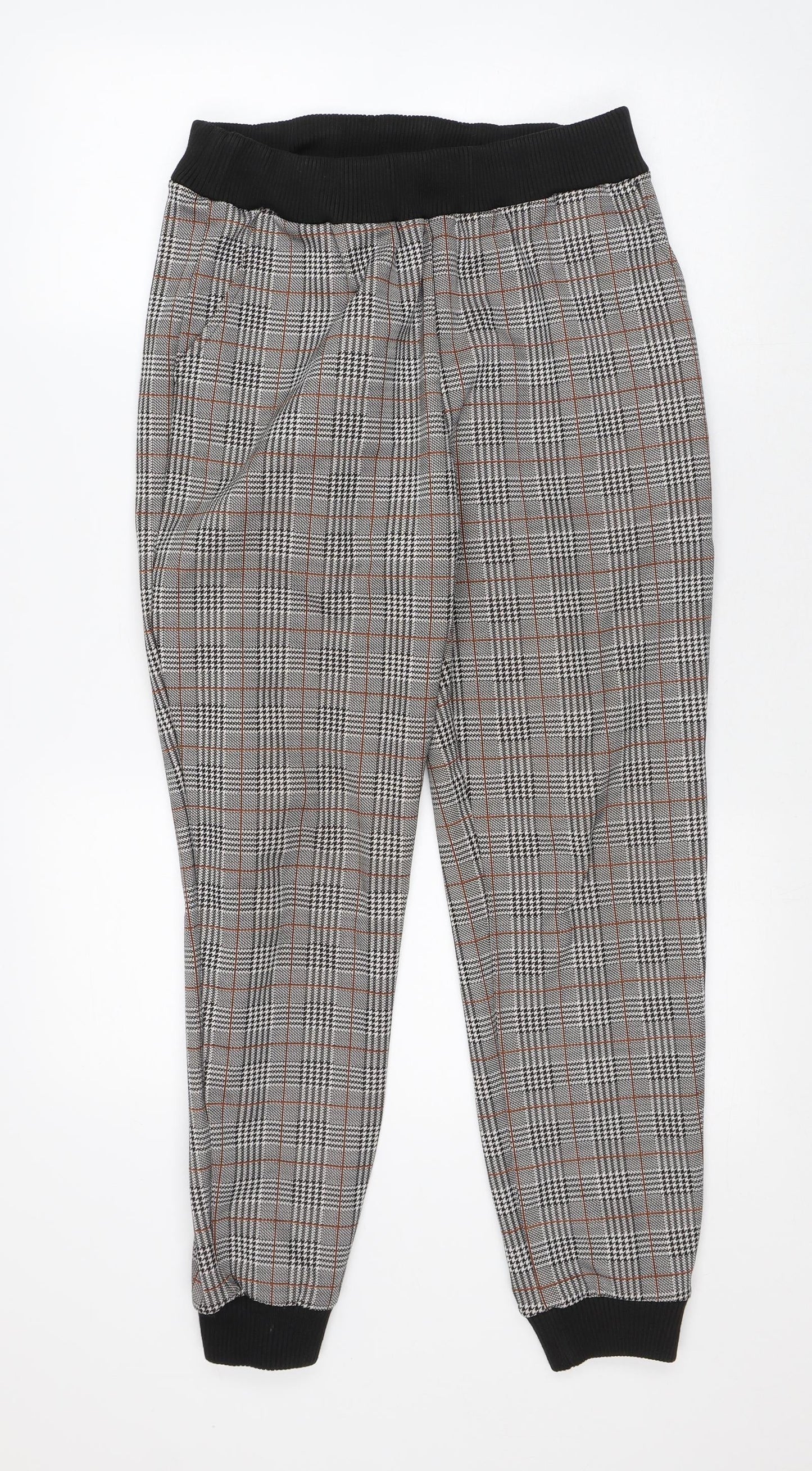 Womens UK Size 12 Cameo Rose Regular Fit Carrot Multicoloured Trousers