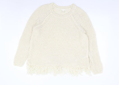 Womens UK Size M H&M Ivory Pullover Jumper