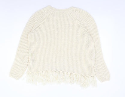 Womens UK Size M H&M Ivory Pullover Jumper