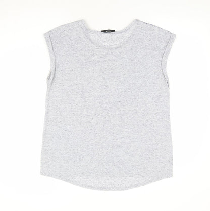 George Womens Blue Floral Polyester Jersey Tank Size 14 Round Neck