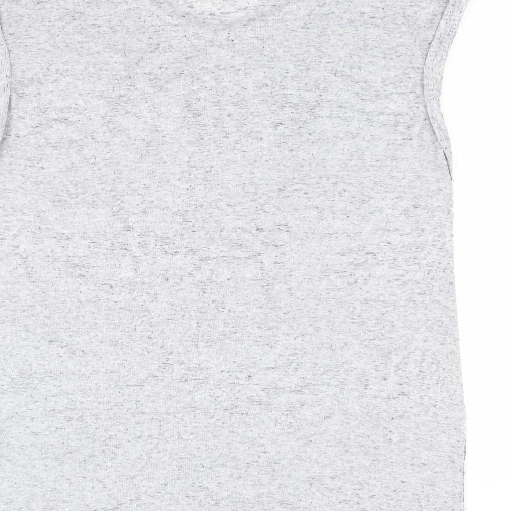 George Womens Blue Floral Polyester Jersey Tank Size 14 Round Neck