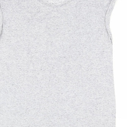 George Womens Blue Floral Polyester Jersey Tank Size 14 Round Neck