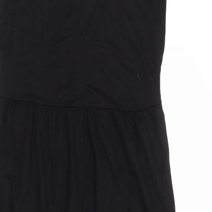 Primark Womens Black Viscose A-Line Size 4 V-Neck Pullover