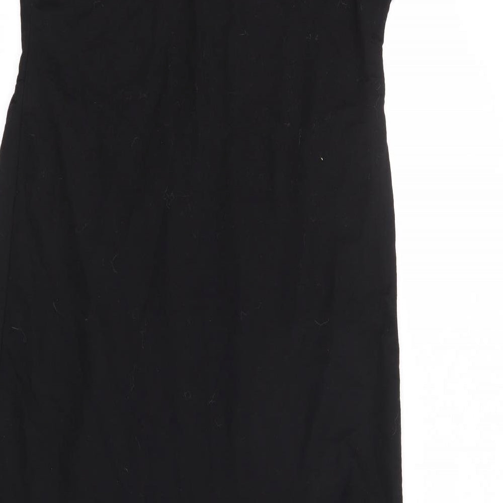 Primark Womens Black Viscose A-Line Size 4 V-Neck Pullover