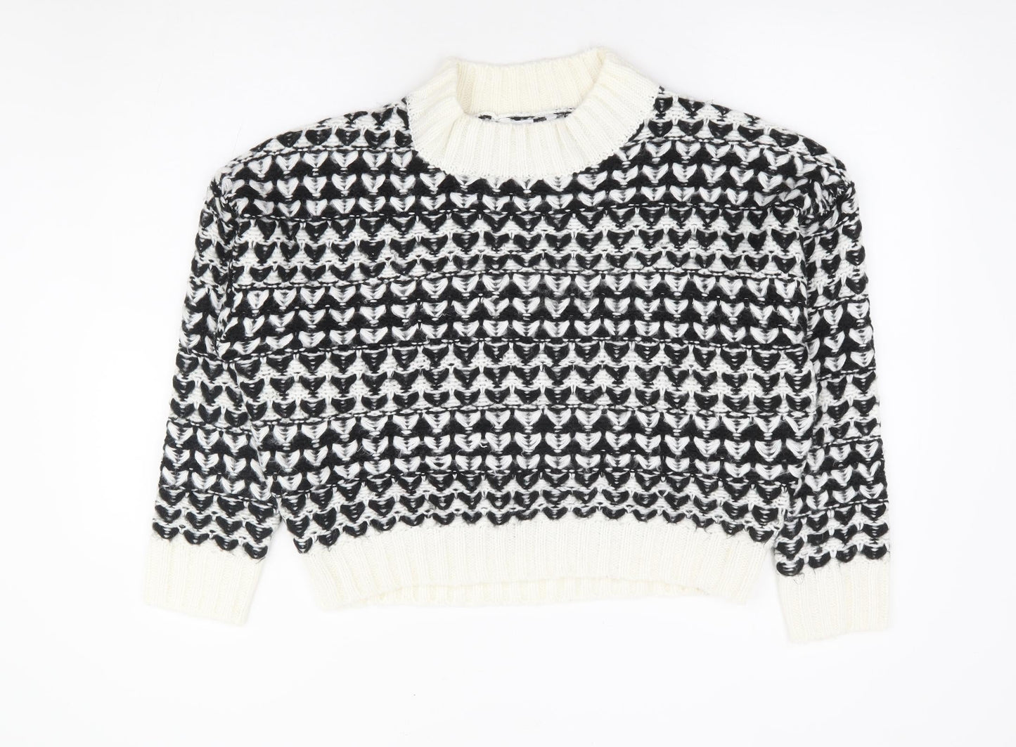 Womens UK Size M Pep & Co Black Pullover Jumper