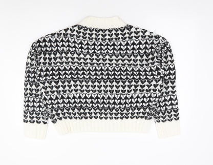 Womens UK Size M Pep & Co Black Pullover Jumper