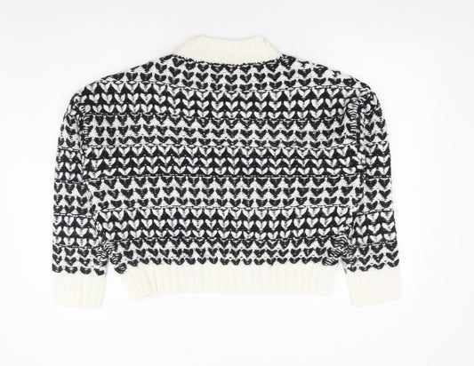 Womens UK Size M Pep & Co Black Pullover Jumper
