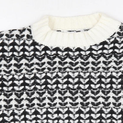 Womens UK Size M Pep & Co Black Pullover Jumper