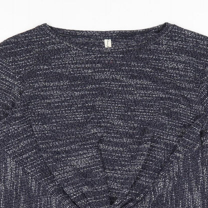 Denim Jeans & Casuals Womens Blue Polyester Jersey T-Shirt Size 2XL Round Neck