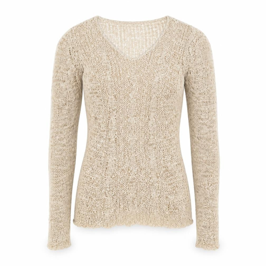 Womens UK Size 14 BHS Beige Pullover Jumper