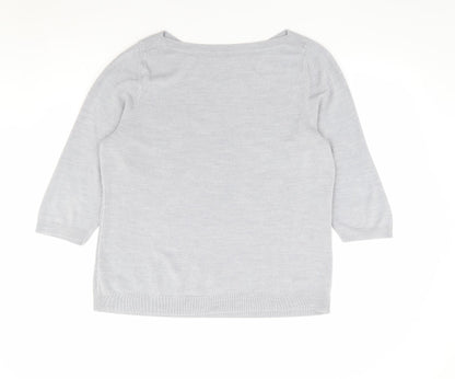 Womens UK Size 20 Bonmarché Grey Pullover Jumper