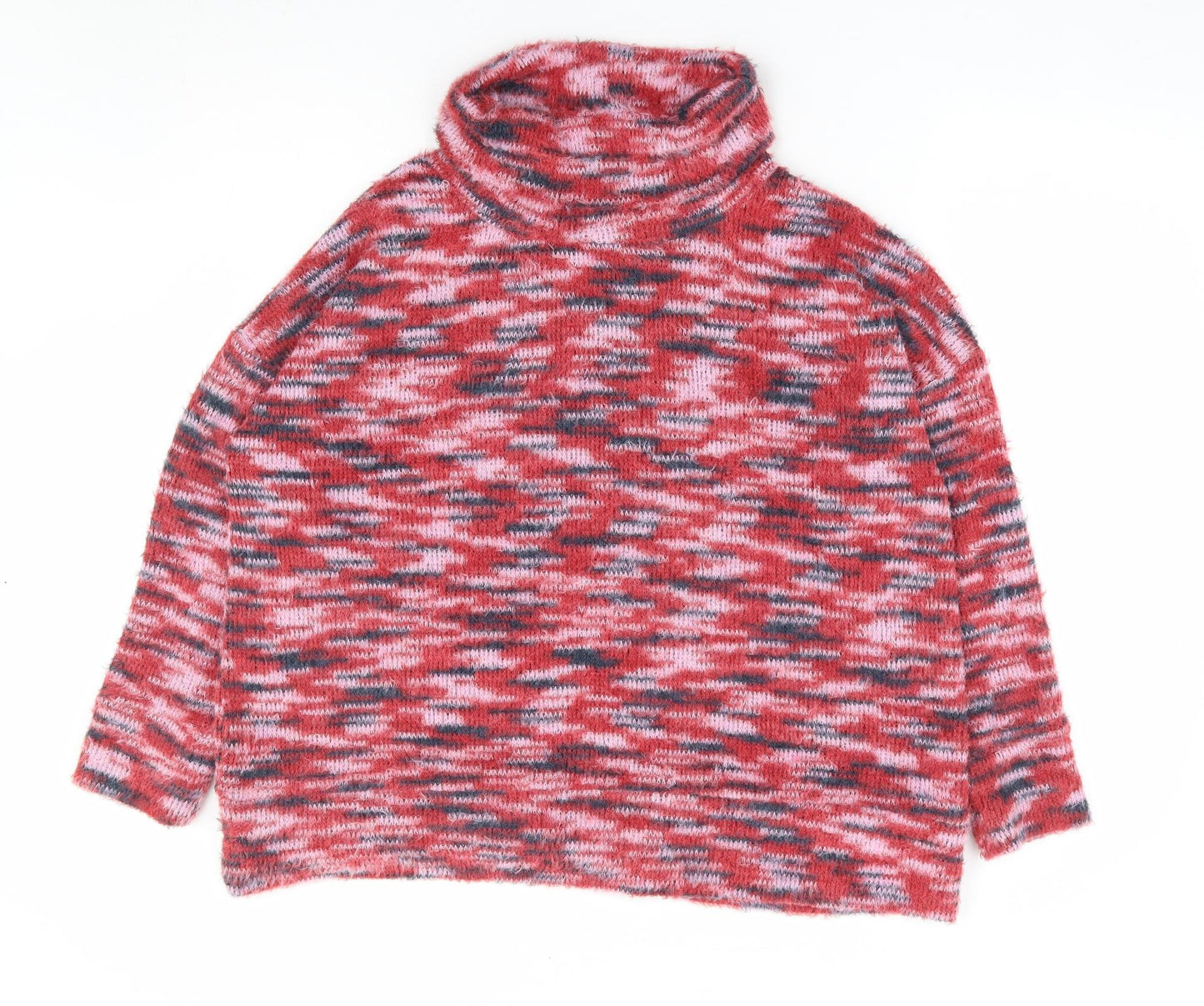 Womens UK Size 14 M&Co Multicoloured Pullover Jumper