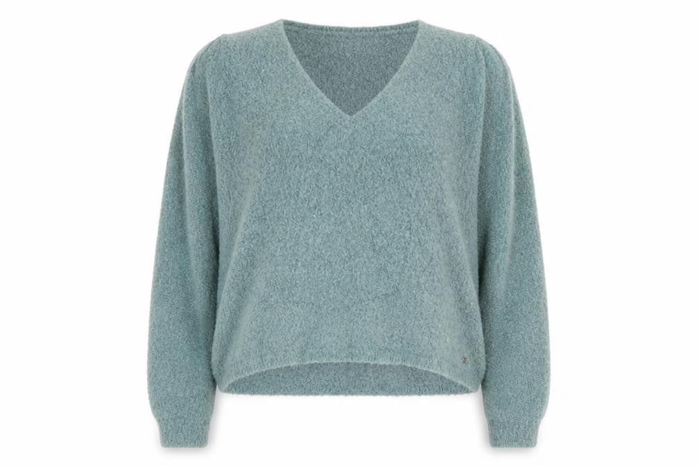 Womens UK Size M Pull & Bear Green Pullover Jumper