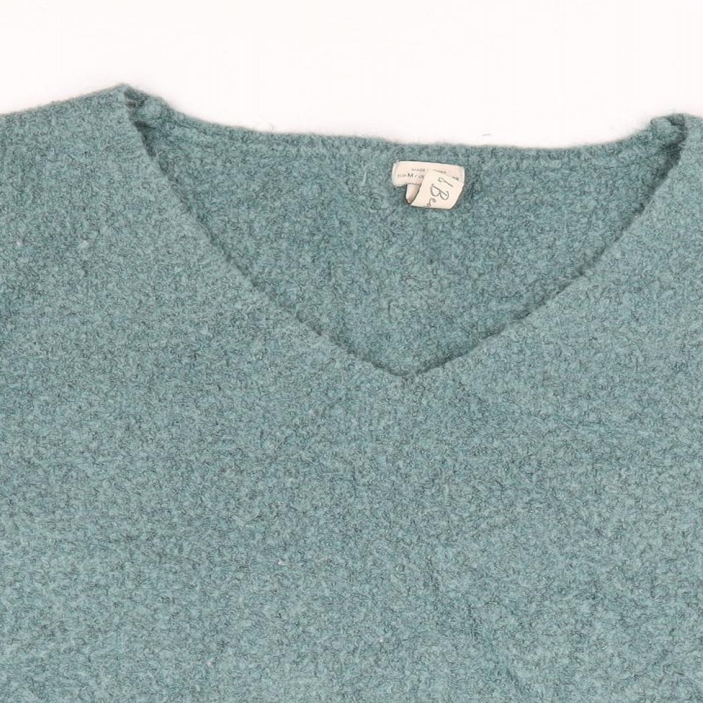 Womens UK Size M Pull & Bear Green Pullover Jumper