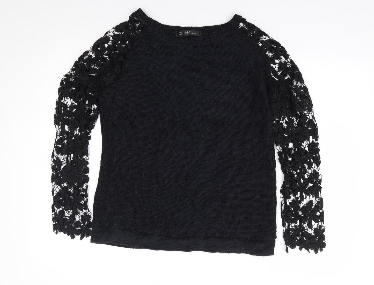 Womens UK Size L Zanzea Black Pullover Jumper