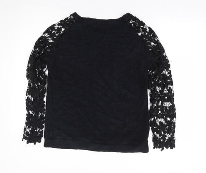 Womens UK Size L Zanzea Black Pullover Jumper