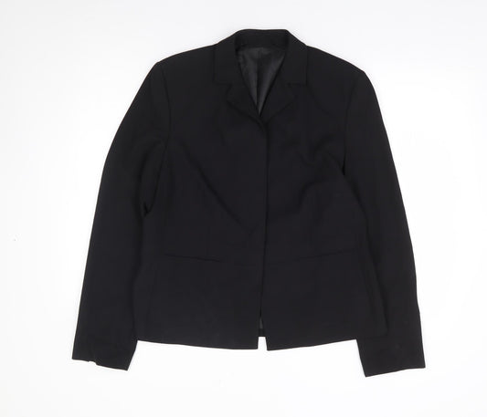 Womens UK Size M Preworn Regular Black Suit Jacket